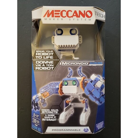 Meccano Maker System Micronoid Blue  Programmable Robot NEW FACTORY SEALED - Picture 1 of 6